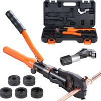 VEVOR Outil de sertissage hydraulique pour raccords de tubes en cuivre, pince a sertir avec machoires a changement rapide V12/15/18/22/28, 360 °, pour les espaces restreints et les raccords en T