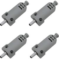 Set mit 4 Kunststoff-Möbeltürdämpfern Touch Latch Schließpuffer für Schranktüren Case Drawer Hinge Push to Open System, Antikollision, Stoßdämpfung.
