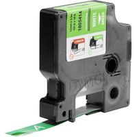 DYMO 1805414 ruban d'étiquette Blanc sur vert