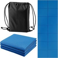 Youyijia Travel Yoga Mat Foldable Yoga Mat Non-Slip 5mm Thick Portable Gym Mat Portable Exercise Mat for Travel Gym Pilates & Fitness Training for Women & Men