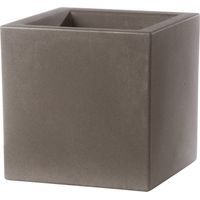 Vaso 58x58x58cm in Resina Tulli Schio Cubo Essential 60 Cappuccino