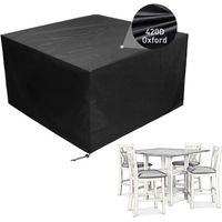 BUNTHAUS Patio Furniture Cover Waterproof Outdoor Sectional Sofa Set Covers, Outdoor Rectangle Table and Chair Set Covers, Dust Proof Furniture Protective Cover carré 13513574cm