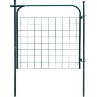 Vidaxl – Portail fer et acier 100x100 cm – Construction en acier galvanisé – Résistant à la corrosion – Pour accès sécurisé