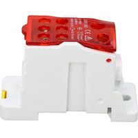 Boîte de distribution de bornes 690 V 160 A, bornier sur rail DIN, boîte de jonction électrique rouge