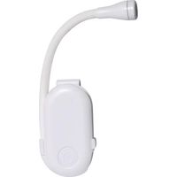 (Blanc)lampe de lecture pour lit de pince, lampe de livre rechargeable USB, cadeau de livre pour les hommes et les femmes, portable 3 couleurs dimmable LED livre petit accessoire
