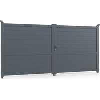 Portail ALU Bordeaux largeur 3m00 ou 3m50 - Ht 1m70 - Gris
