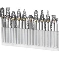 Set mit 20 ultraharten Wolframkarbid-Rotationswerkzeugen, 1/8"-Schaft, doppelt schneidend, kompatibel mit Dremel (keine Originalteile)