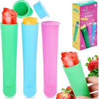 Stampi per gelato, stampo per ghiaccioli, 100 ml, 3 pezzi, articoli per la casa di qualità, 259404