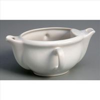 Girard Sudron – Saucière en porcelaine blanche 30cl – Sépare le gras du maigre – Compatible lave-vaisselle et micro-onde – Dimensions 16.5x12.5x7.3cm