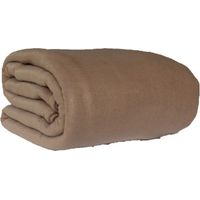 Couverture polaire 220x240 taupe