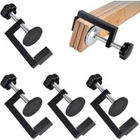 Kit de 4 serre-joints en G, petits serre-joints à vis, serre-joints de table de 10 à 57 mm, petits serre-joints à vis réglables, serre-joints de table universels, pour chambre, cuisin
