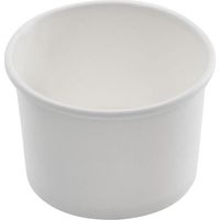Pot à glace en carton blanc - 1000 unités - Betik