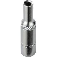 Stecknuss Sechskant 4mm 6 Kant 1/4" lang (CR-V)