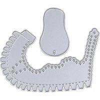 Découpeuses de chaussures pour bébé argentées - Fournitures pour cartes de vœux et DIY