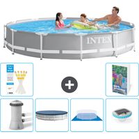 Prism Frame Pool Rund - 366x76 cm - 7-teilig S248