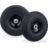 Lot de 2 pneus de brouette en pu