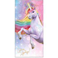 Herding, Asciugamano in Velour Unicorn Academy, 75 x 150 cm, Asciugamano in 100% Cotone, Velour