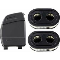 Ensemble de 2 Filtres à Air avec Couvercle de Filtre à Air pour Moteurs Briggs & Stratton 550E, 575EX, 575IS, 625EXI, 650EXI, 675EXI, 675IS, Remplace les Pièces 594106, 798339, 798452, 593260.-DPZOD