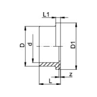 GF PVC Bundbuchse 63mm, gerillt, PN16 721790111