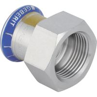 Geberit Mapress Acero inoxidable Transición con rosca interior (Gas), DN 25, dø 28 mm, 34089