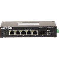 Switch PoE 4 ports non-manageable - Gigabit 10/1000 Mbps - Hikvision