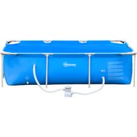 Piscine Tubulaire Dépuradora Cartucho 1200L/H 252x152x65 cm Bleu
