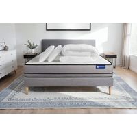 Pacchetto letto completo - Materasso 200x200cm + Box spring con doghe (kit) + 2 cuscini + Piumino - Actiflex Night