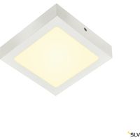 Plafonniers intérieurs LED SENSER 18 plafonnier intérieur carré blanc mat LED 12W 3000K variable Tri - SLV 1003018