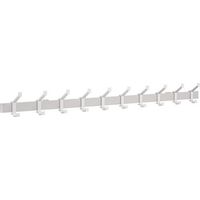 Wandgarderobe Alu.F1 ma silber 10 Hut-/Mantelhaken L.1250mm