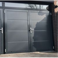 4M – Porte de garage isolée 40mm double vantaux – Largeur 3000mm – Hauteur 2400mm – RAL 7016 gris anthracite – Pose en tunnel