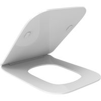 Abattant WC blanc brillant à fermeture douce Ercos Wave BSWAVL0003 Blanc brillant