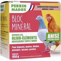 Bloc oligo éléments anis Perrin Madox 950 g pigeons volailles et oiseaux