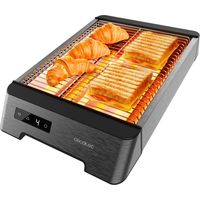 Cecotec – Grille-pain plats 1000W – Design horizontal – 6 niveaux de grillage – Finition acier inoxydable – Contrôle tactile