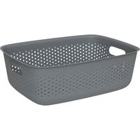 Cestino multiuso in plastica Tila grigio 10 L