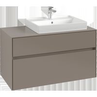 Villeroy & Boch Collaro Meuble sous-lavabo, 2 tiroirs, lavabo à