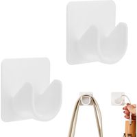 Supports pour tringles à rideaux - Supports pour rideaux avec rainure incurvée Crochets robustes pour tringles à rideaux,