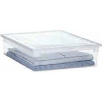 Terry 52XL Light Box Contenitore Portaoggetti 36 lt impilabile con coperchio colore Trasparente