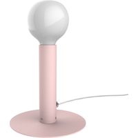 LUMICOM PURO Tavolo, 1X E27, max 42W, metallo, rosa, D.4cm H.20cm