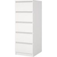 KIT CASSETTIERA NAIA 5 CASS 40X50X111CM BIANCO
