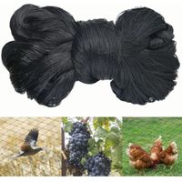 Lot de 2 Bird Netting for Chicken Coop - 50x50ft Poultry Netting Over Chicken Run & Chicken Pen, Heavy Duty 2.4” Mesh Garden Net for Blueberry Bushes, Fruit Trees and Vegetable Against Birds, Deer, Sq