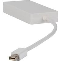 Valueline VLMP37465W0.20 adaptador de cable de vídeo 0,2 m Mini DisplayPort VGA + HDMI + DVI Blanco