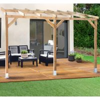 Tetto Couv'Terrasse® in Legno 3x3,7m - Senza Tetto