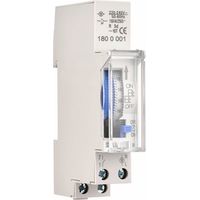 Mechanischer 24-Stunden-Timer, Mindesttimer 15 Minuten, Schienenmontage, integrierter Akku, SUL180a AC220-240V Grau - SUL180a AC220-240V Grau.