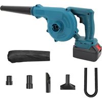 Aspirateur Souffleur Sans Fil 2200W Souffleur électrique sans fil 2 En 1 Souffleur De Feuilles avce 1 Batterie et Chargeur rapide