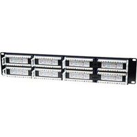 Intellinet Panel de parcheo negro 48 puertos 19 pulgadas 2U