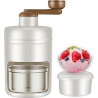 Broyeur à glace manuel avec bol, machine à neige pour granités, cocktails et desserts glacés, outil de cuisine