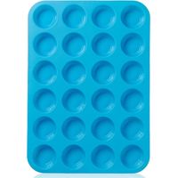 Moule à Muffin Silicone pour 24 Muffins Pâtisserie Anti-adhésif, Cupcakes, Brownies, Gateaux,Parent,-