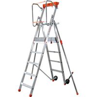 Stehleiter 6 Stufen - Maximale Arbeitshöhe 3.59m - PLT06
