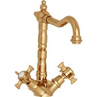 Lavabo Chambord Bec Potence Mobile Dore Pvd + Vidage - CRISTINA ONDYNA CH11156P