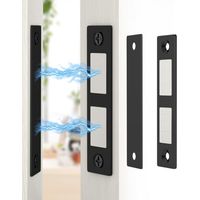 Ultra Thin Powerful 13Kg Magnetic Cabinet Door Latch Jiayi 2-Pack Magnetic Latch for Cabinet Doors, Sliding Door Magnet for Kitchen Cabinets, Drawers, Furniture, Black